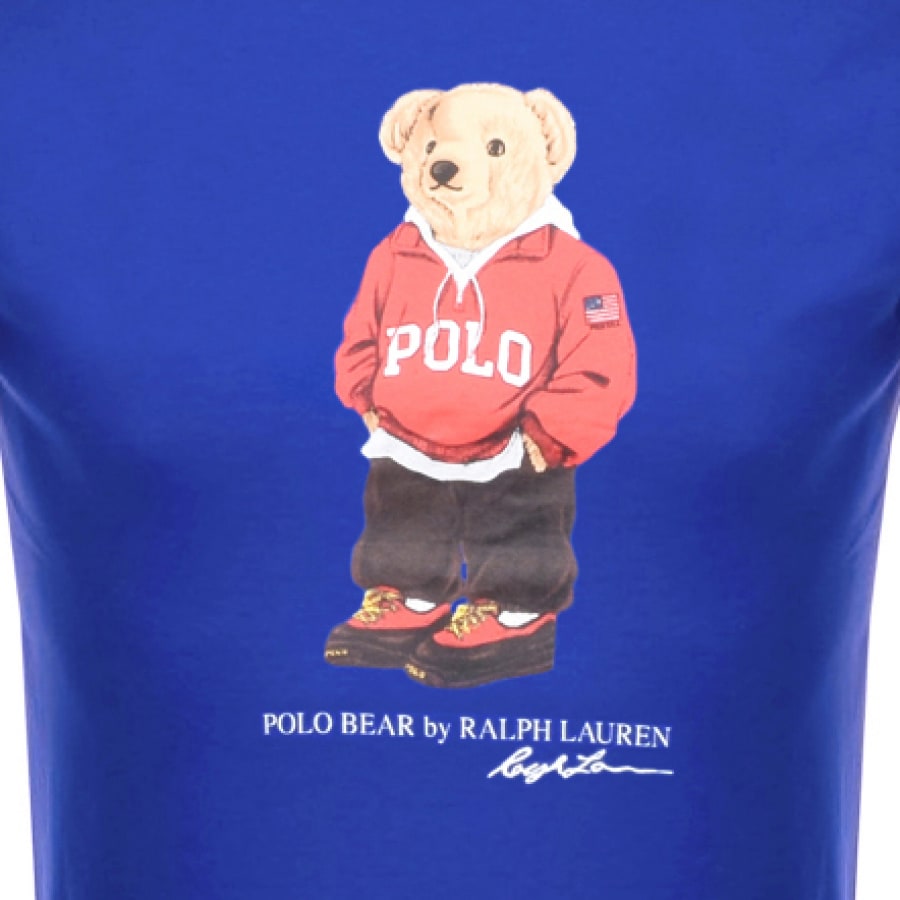 Alternative Image for ProductRalph Lauren Crew Neck Bear T Shirt Blue3